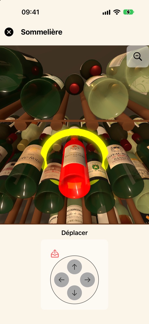 Un vin retrouvé : son emplacement s'allume dans la cave